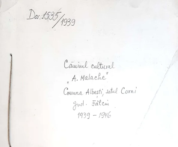 Căminul Cultural „Aristide Malache” Corni-Albești