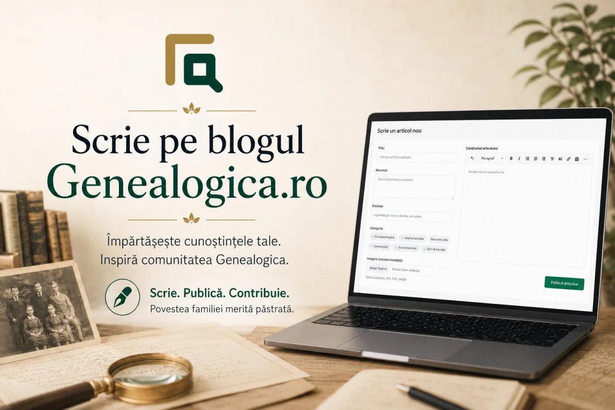 Ghid pentru publicarea articolelor pe blogul Genealogica.ro