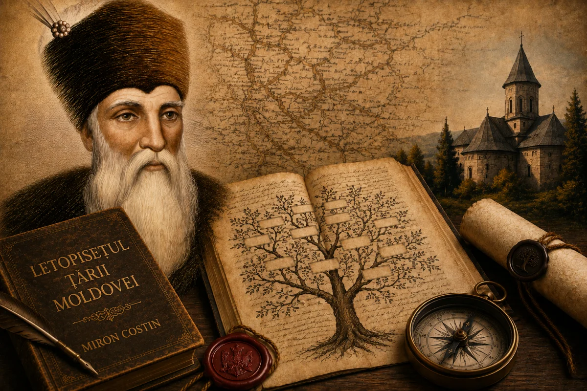 Descendența directă de la Miron Costin la Generația Z: studiu genealogic